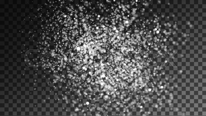 800x450 Falling Snow On Transparent Checkered Stock Vector Colourbox