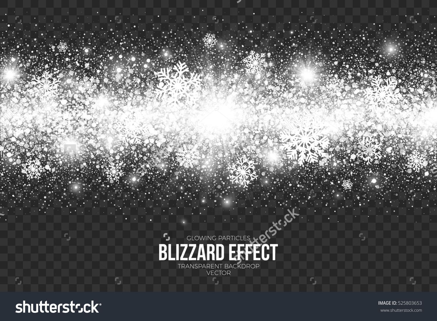 1500x1101 Snow Blizzard Effect On Transparent Background Vector Illustration