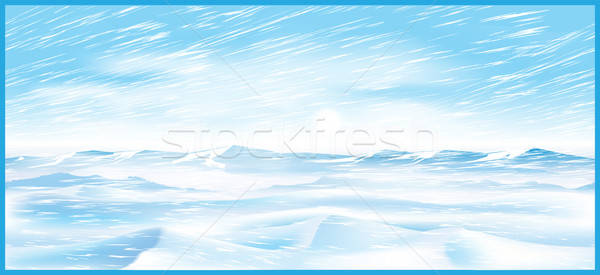 600x275 Northern Blizzard Vector Illustration Andrii Stepaniuk