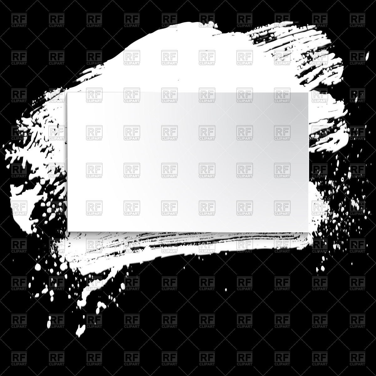 1200x1200 Torn Paper Banners On Grunge Background With White Ink Blob Vector