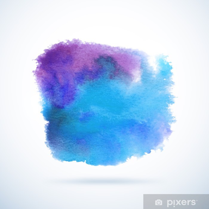 700x700 Watercolor Vector Background Abstract Grunge Blob Sticker