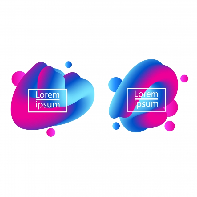 640x640 Bright Gradient Fluid Bubble Blob Template, Blue, Pink, Violet Png