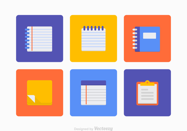 632x443 Colorful Block Notes Vector Set Free Vector Download Cannypic