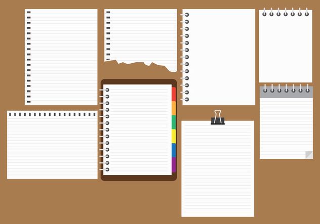 632x443 Free Block Notes Collection Vector Free Vector Download