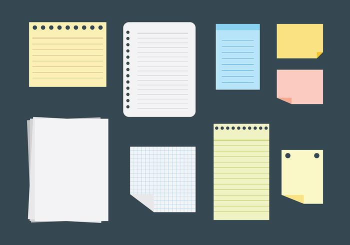 700x490 Free Block Notes Icons Vector