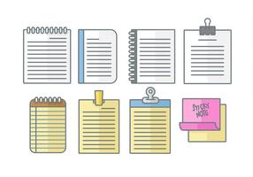 286x200 Block Notes Free Vector Art