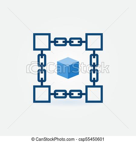 450x470 Blockchain Modern Vector Icon Block Chain Element Blockchain