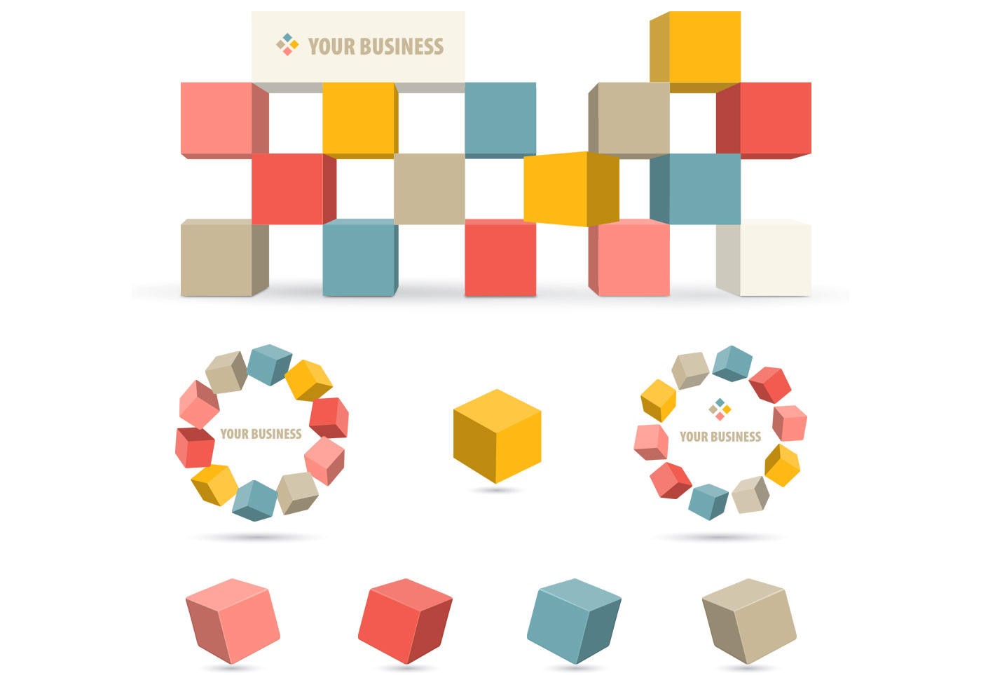 1400x980 Block Free Vector Art