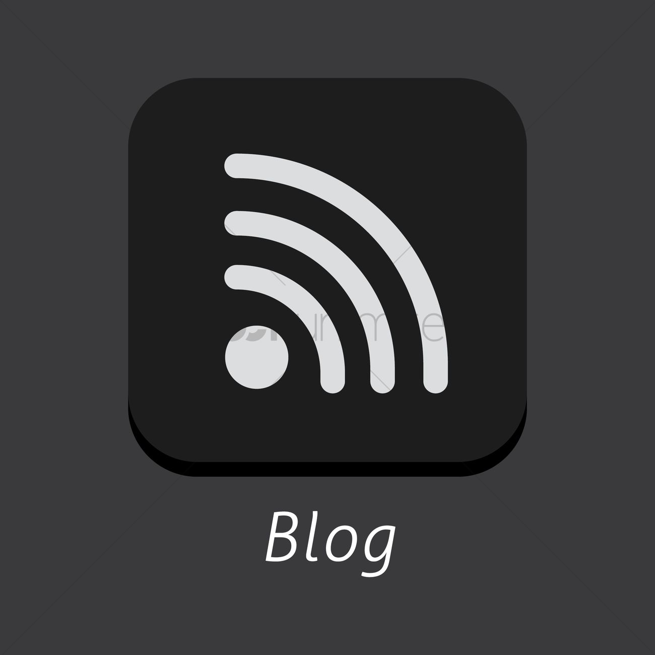 Blog Icon Vector Image 1300x1300 Blog Icon Vector Image