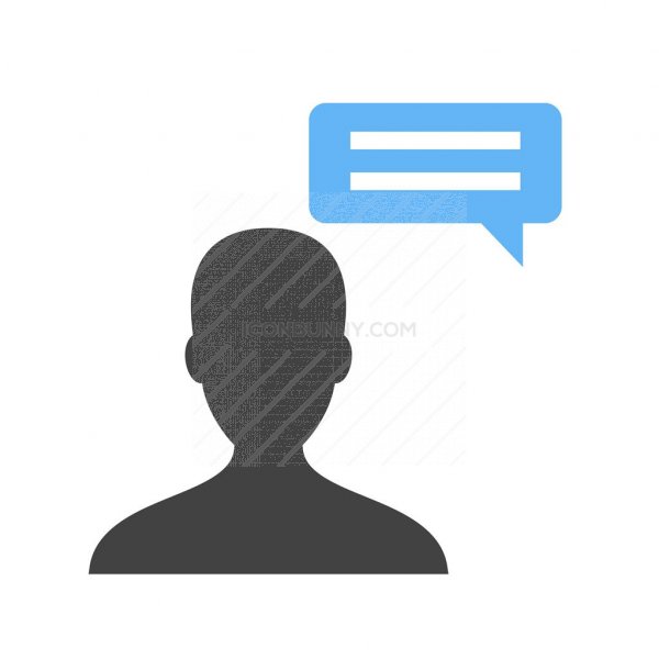 Blog Commenting Blue Black Icon 600x600 Blog Commenting Blue Black Icon