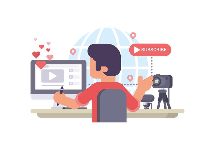 Video Blogger Creator Making Video Stream 700x490 Video Blogger Creator Making Video Stream