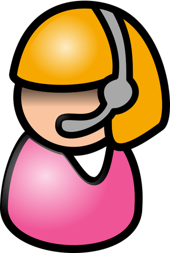 336x500 Vector Image Of Indian Woman With Blonde Hair Telephone Operator