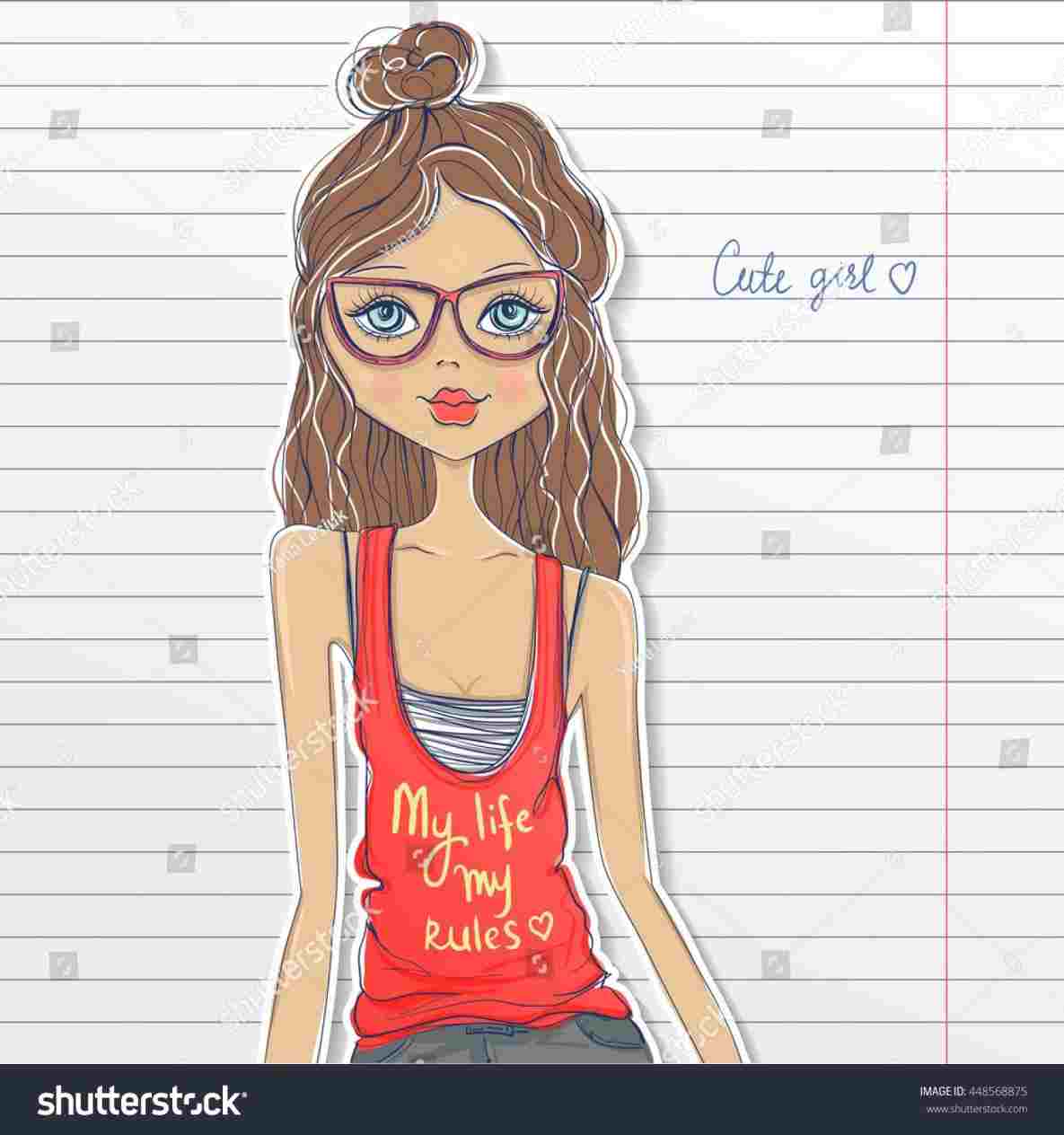 1185x1264 Sketch Style Stock Royalty Free Rhshutterstockcom Fashion Cute