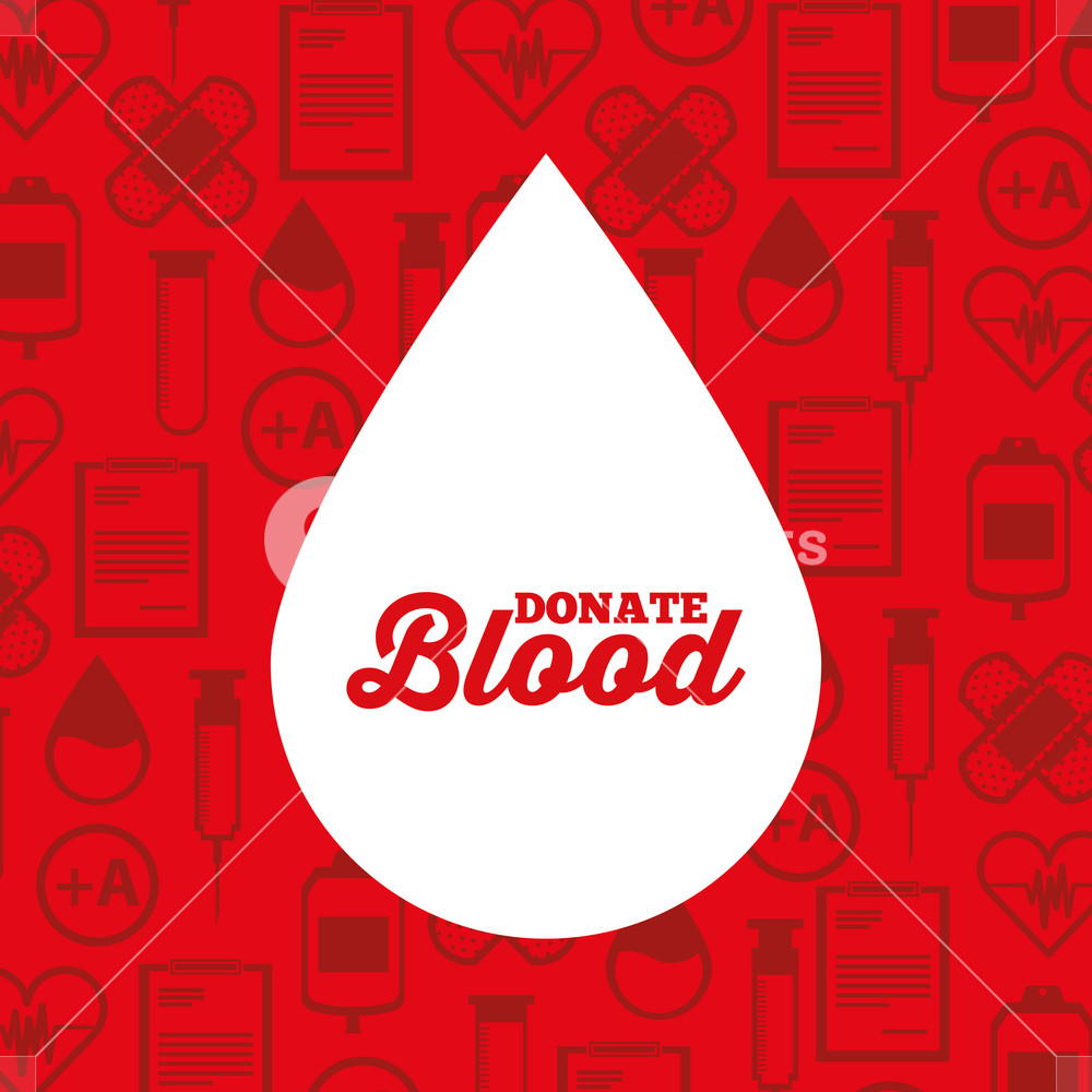 1000x1000 White Silhouette Drop Blood Donate Medical Icons Background Vector