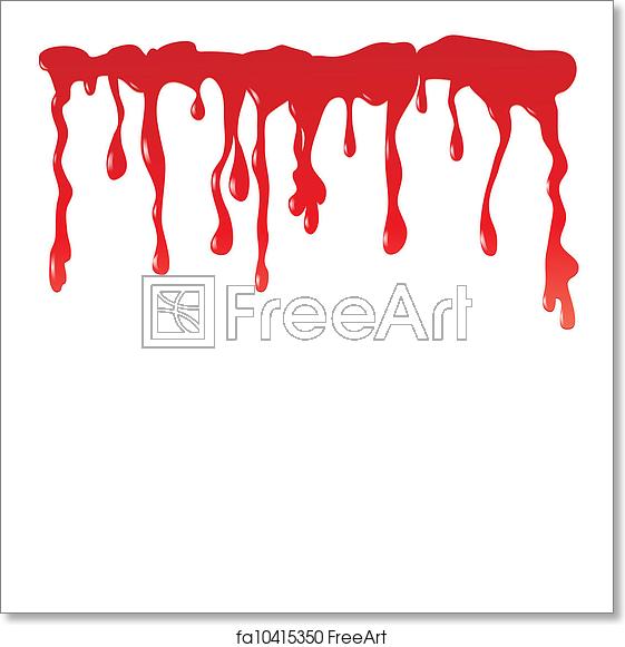 561x581 Free Art Print Of Blood Dripping Blood Dripping On A White