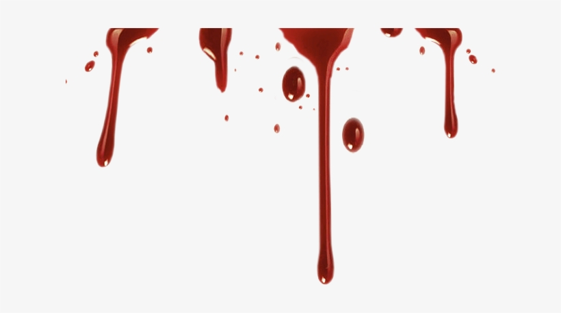 820x457 Realistic Blood Drip Png Vector Stock
