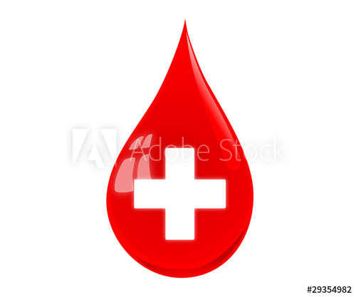 500x417 Blood Drop Vector Illustration