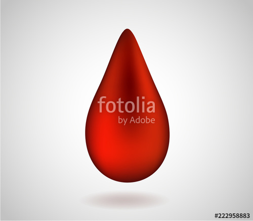 500x436 Blood Drop Vector Illustration Isolated Blood Droplet Icon