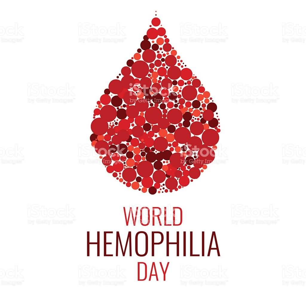 1024x1024 World Haemophilia Day Blood Drop Vector Illustration