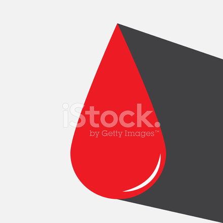 440x440 Blood Drop Vector Icon Stock Vector
