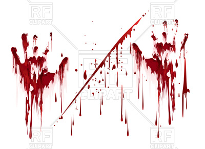 Bloody Hand Prints With Blood Drops Vector Image Of Objects 400x291 Bloody Hand Prints With Blood Drops Vector Image Of Objects
