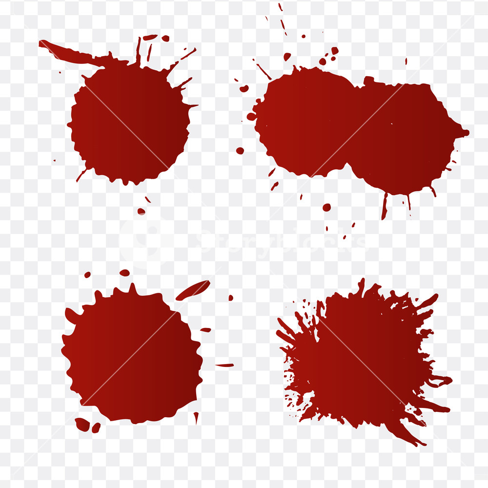 Realistic Blood Splatters And Blood Drops Vector Set Splash Red 1000x1000 Realistic Blood Splatters And Blood Drops Vector Set Splash Red