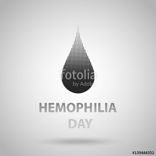 World Hemophilia Day, Black Halftone Dotted Blood Drop Vector 500x500 World Hemophilia Day, Black Halftone Dotted Blood Drop Vector
