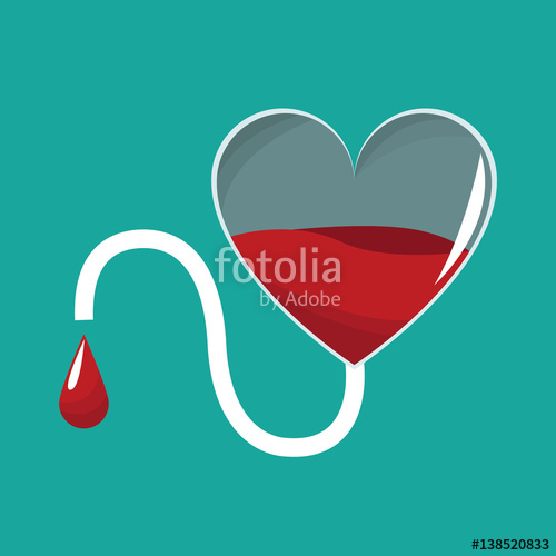 Donate Blood Heart Tube Drop Vector Illustration Stock 500x500 Donate Blood Heart Tube Drop Vector Illustration Stock