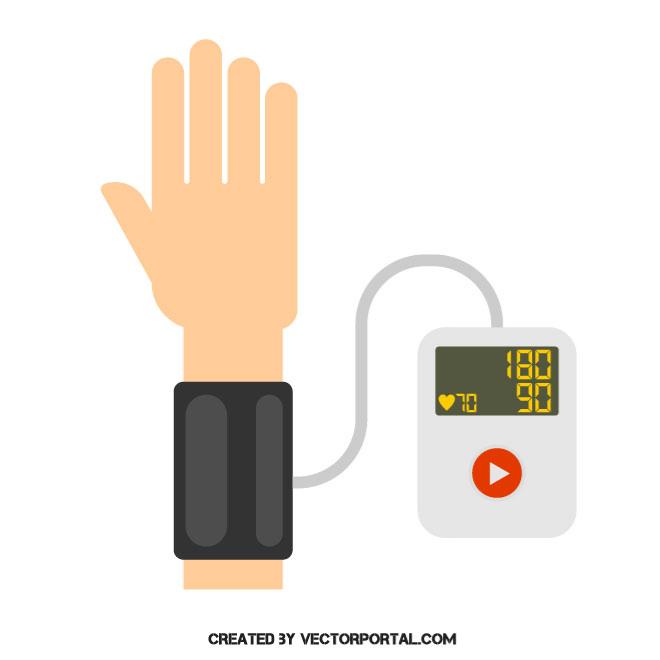 Blood Pressure Monitor Vector Image 660x660 Blood Pressure Monitor Vector Image