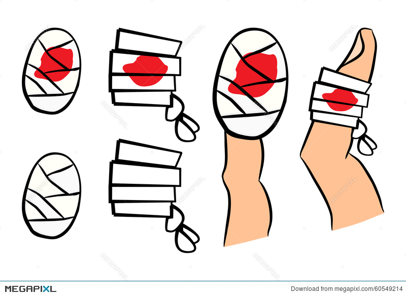 Set Of Bandage With Red Blood Puddle Medical Equipment 800x583 Set Of Bandage With Red Blood Puddle Medical Equipment