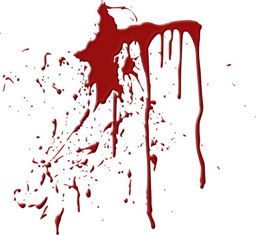 500x459 Blood Splash Vector Image