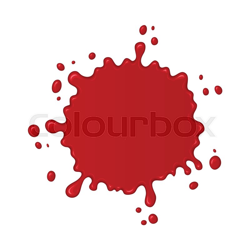 800x800 Blood Splash Stain Or Drop Of Red Stock Vector Colourbox