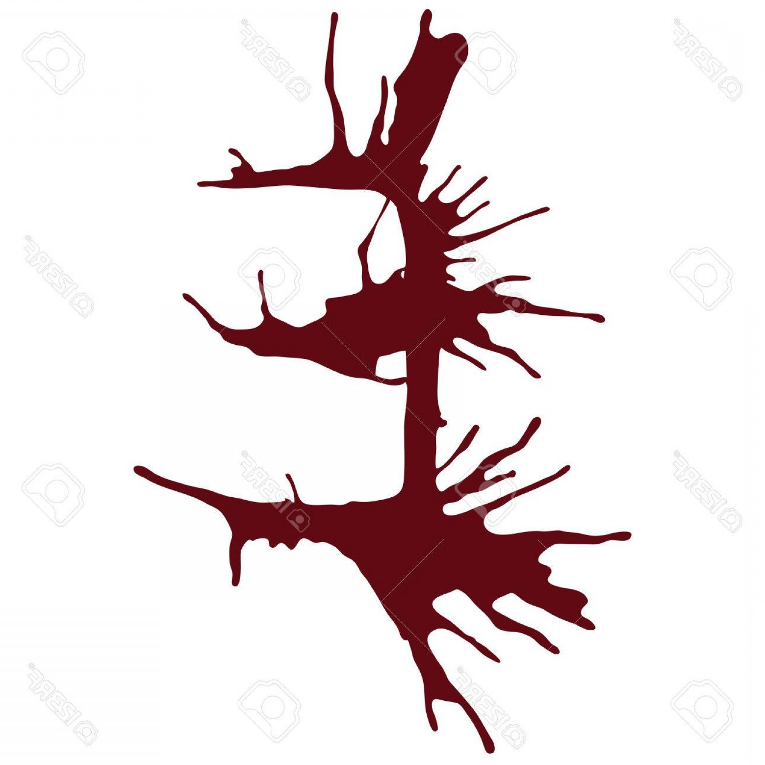 1560x1560 Photostock Vector The Letter E Alphabet Dripping With Blood Ink