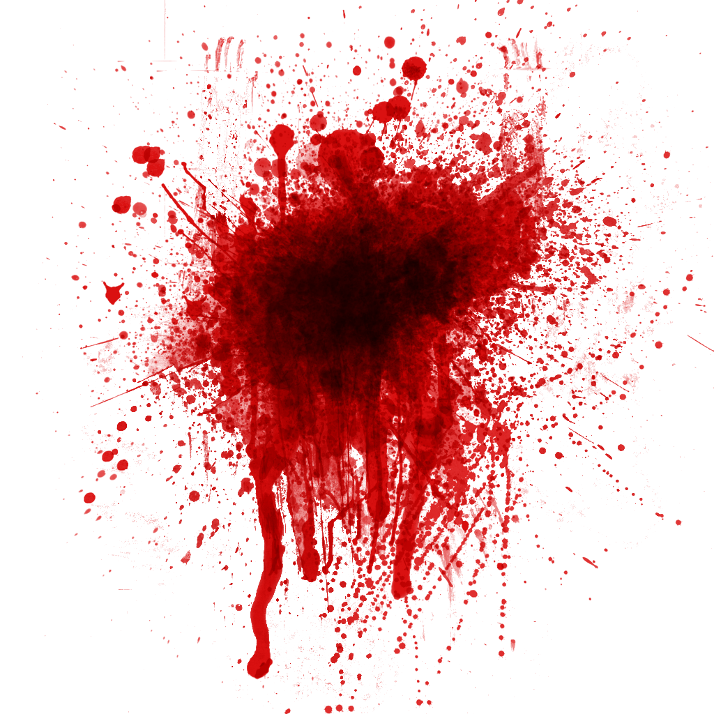 Blood Splatter Transparent Vector