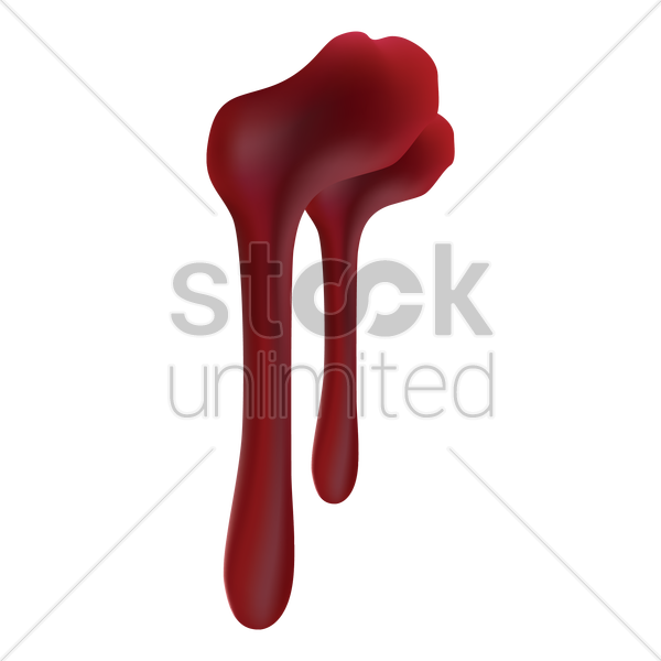 600x600 Blood Splash Vector Image