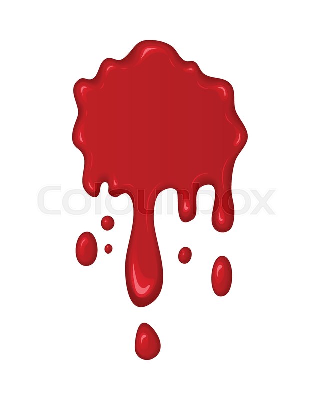 640x800 Blood Splash Stain Or Drop Of Red Stock Vector Colourbox