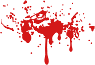 190x131 Bloody Twilight Splatter Blood Stain Vector Men's T Shirt