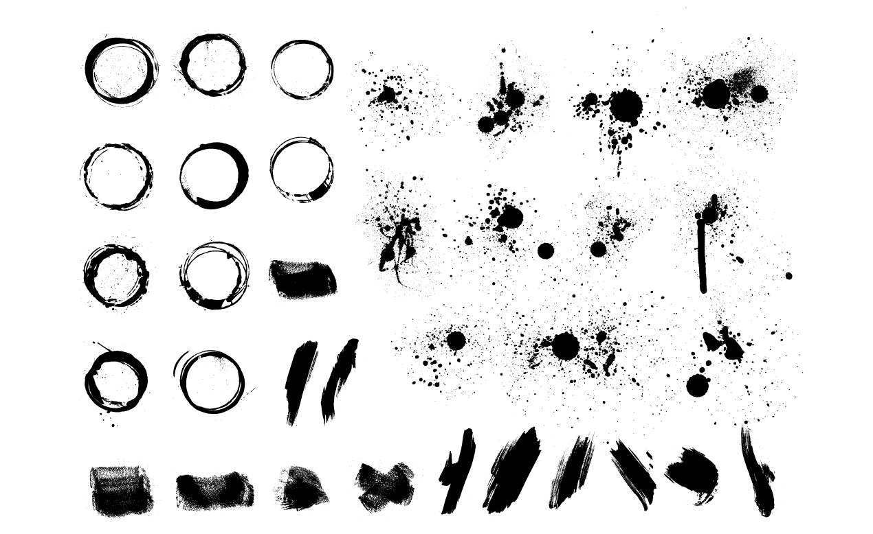 1270x778 Stains Vector Pack