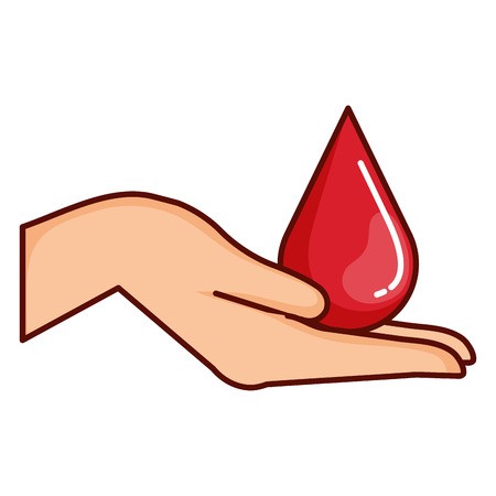 Hand Receiving Drop Blood Vector Illustration Design Royalty Free 450x450 Hand Receiving Drop Blood Vector Illustration Design Royalty Free