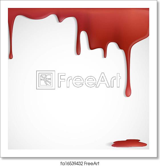 561x581 Free Art Print Of Dripping Red Blood Dripping Red Blood Vector