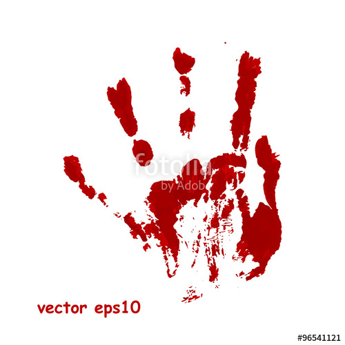 Bloody Handprint Vector at Vectorified.com | Collection of Bloody ...