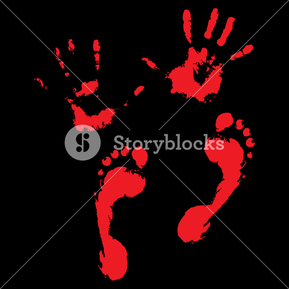 Bloody Handprint Vector at Vectorified.com | Collection of Bloody ...