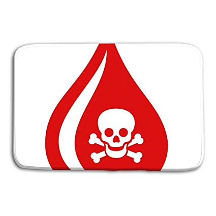 Dengtashi Doormat Indoor Outdoor Bloody Handprint 425x425 Dengtashi Doormat Indoor Outdoor Bloody Handprint