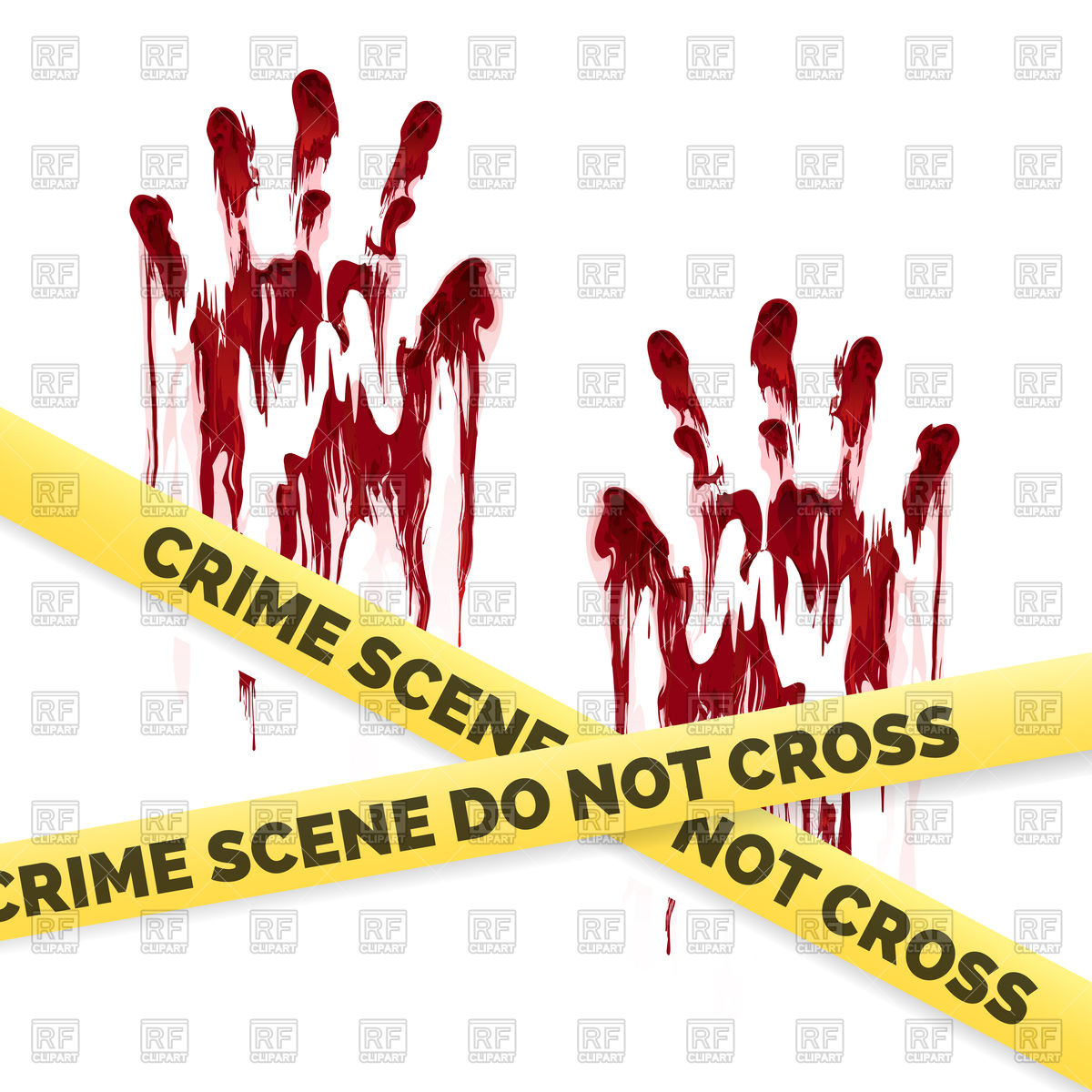 Crime Poster With Bloody Handprints And Police Crime Tape Vector 1200x1200 Crime Poster With Bloody Handprints And Police Crime Tape Vector
