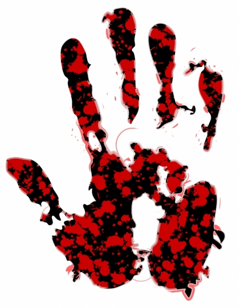 Bloody Handprint Vector at Vectorified.com | Collection of Bloody ...