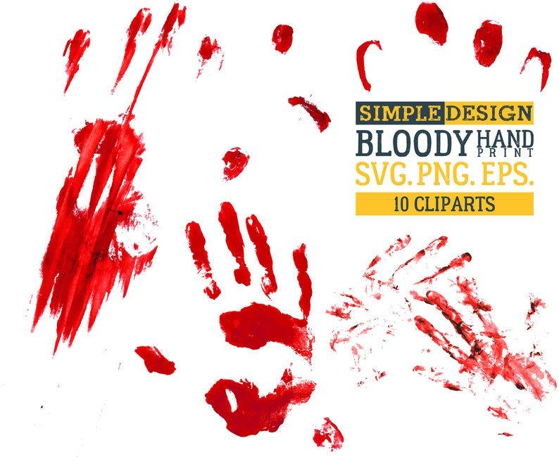 Bloody Handprint Hand Finger Fingerprint Thumb Print Etsy 794x650 Bloody Handprint Hand Finger Fingerprint Thumb Print Etsy