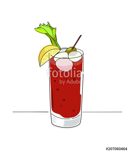 424x500 Bloody Mary Illustration Stock Image And Royalty Free Vector
