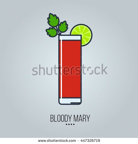 450x470 Glass Of Bloody Mary Cocktail Vector Icon Macbook