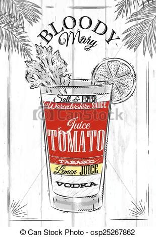 309x470 Blody Mary Clipart Clip Art Vector Of Bloody Mary Cocktail