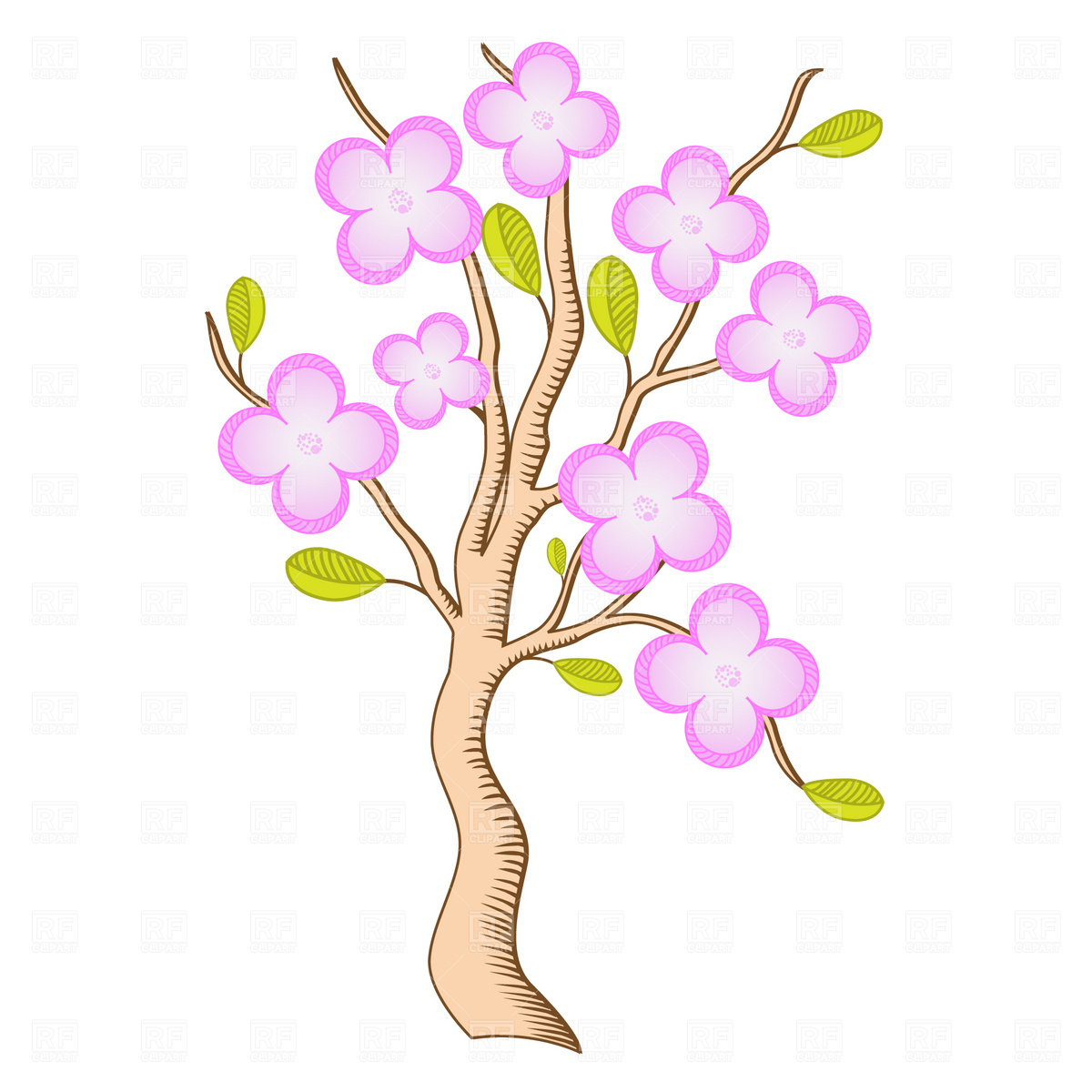 1200x1200 Sakura Branch Blossom Vector Image Of Plants And Animals Piekno